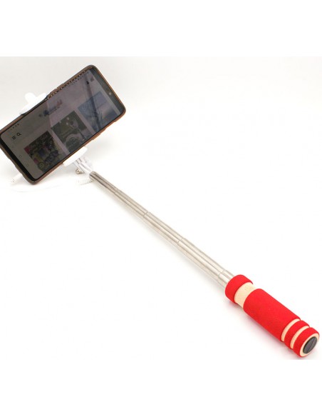 Mini Palo Selfie Rojo con Disparador