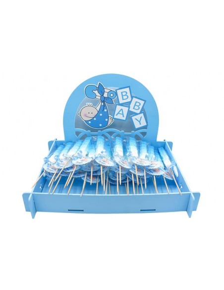 Expositor de Bautizo Azul