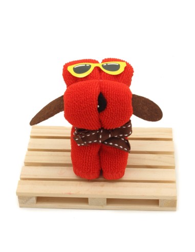 Toalla con Forma de Perrito en Caja Toalla con Forma de Perrito en Caja