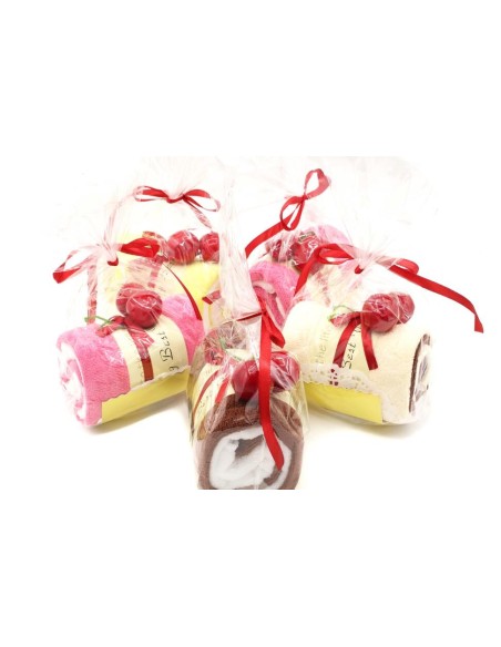 Toalla con Forma de Dulce Tronco de Pastel