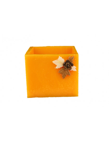 Fanal de Cera Cuadrado - Calabaza