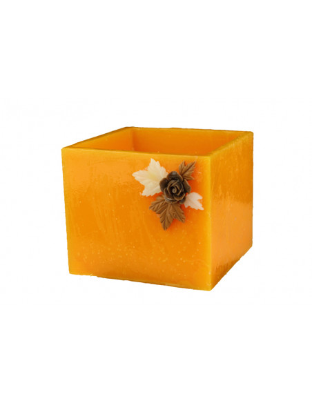 Fanal de Cera Cuadrado - Calabaza