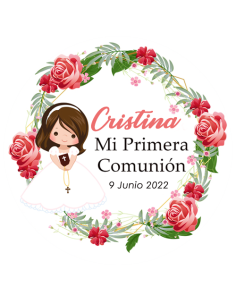 Etiqueta de Comunión - Niña...