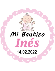 Etiqueta de Bautizo - Bebé...