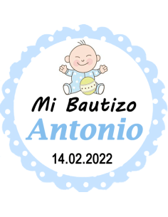 Etiqueta de Bautizo - Bebé...