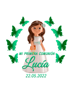 Etiqueta de Comunión - Niña...
