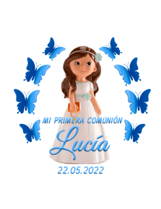 Etiqueta de Comunión - Niña...