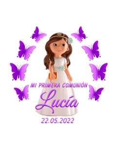 Etiqueta de Comunión - Niña...