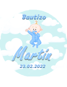 Etiqueta de Bautizo - Bebé...