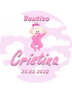 Etiqueta de Bautizo - Bebé...
