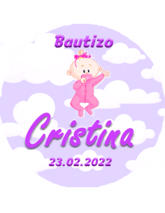 Etiqueta de Bautizo - Bebé...