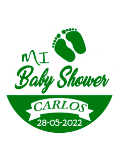 Etiqueta de Baby Shower -...