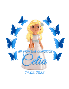 Etiqueta de Comunión - Niña...