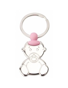 Llavero Bebe Chupete - Rosa