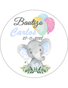 Etiqueta de Bautizo -...