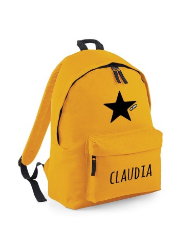 Mochila personalizada color mostaza