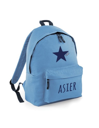 Mochila Junior Azul personalizada