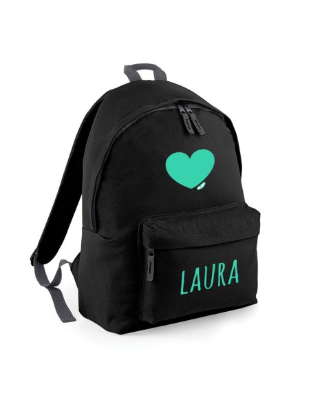 Mochila Junior Negra personalizada