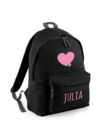 Mochila Junior Negra personalizada