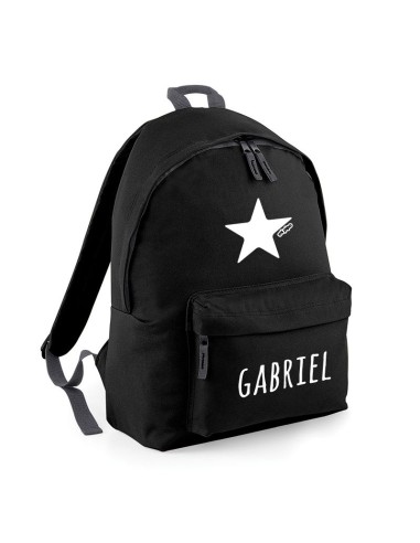 Mochila Junior Negra personalizada