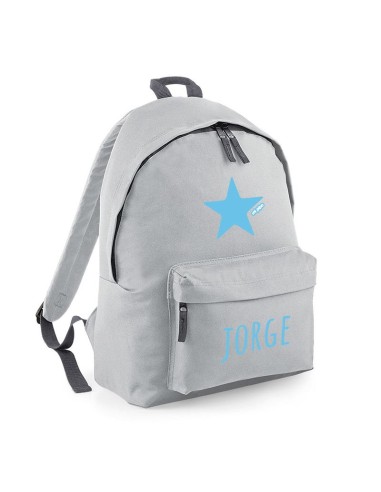 Mochila Junior Gris personalizada Mochila Junior Gris personalizada