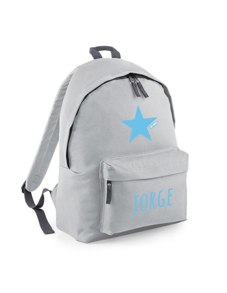 Mochila Junior Gris personalizada Mochila Junior Gris personalizada