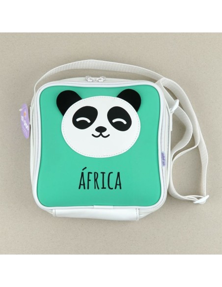 Bolsa Isotérmica Panda Menta Personalizada Bolsa Isotérmica Panda Menta Personalizada