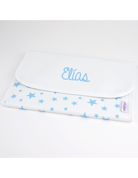 Portadocumentos para niños Estrellas Azul Personalizado Portadocumentos para niños Estrellas Azul Personalizado
