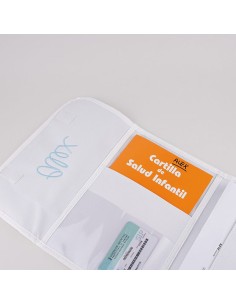 Portadocumentos para niños Estrellas Gris Personalizado 2
