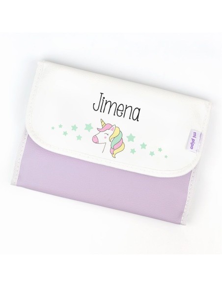 Portadocumentos para niños Unicornio Personalizado Portadocumentos para niños Unicornio Personalizado