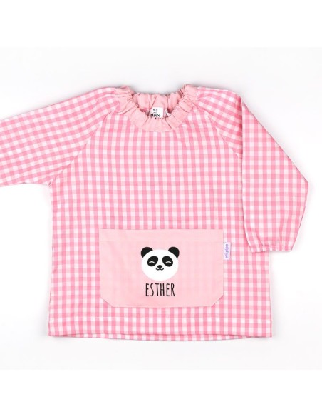 Babi Bolsillo Panda Rosa personalizado Babi Bolsillo Panda Rosa personalizado