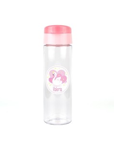 Pack Botella 600ml + Cajita Porta Alimentos Cisne Rosa personalizadas 2