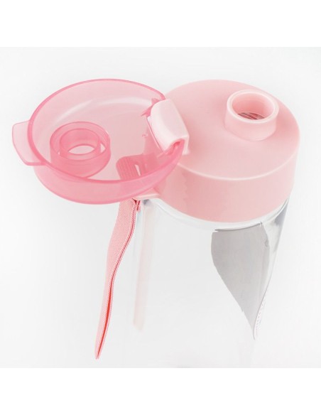 Pack Botella 600ml + Cajita Porta Alimentos Cisne Rosa personalizadas