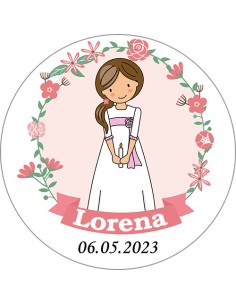 Etiqueta de Comunión - Niña...