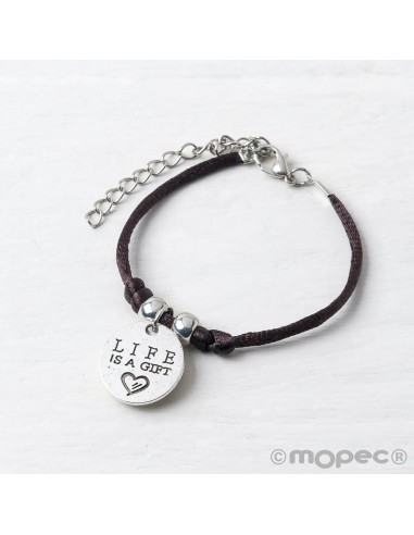 Pulsera con Medalla Árbol "Life is a... Pulsera con Medalla Árbol "Life is a...