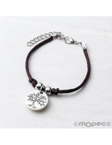 Pulsera con medalla árbol "Life is a gift"