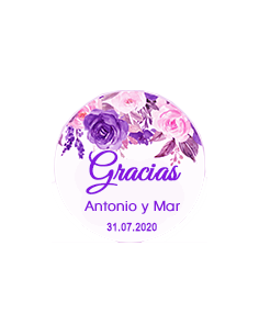 Etiqueta de Boda - Flores 1