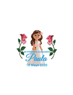 Etiqueta de Comunión - Niña...