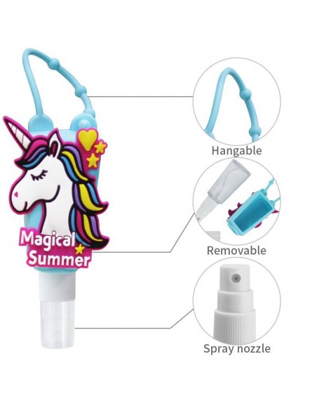 Llavero Unicornio con Bote de Gel