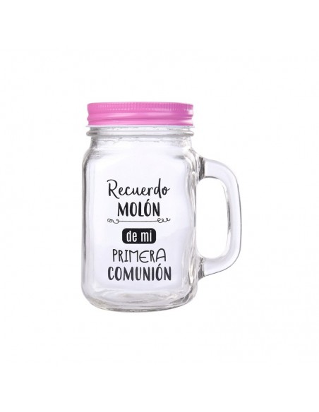 Jarra de Cristal "Recuerdo Molón" - Rosa