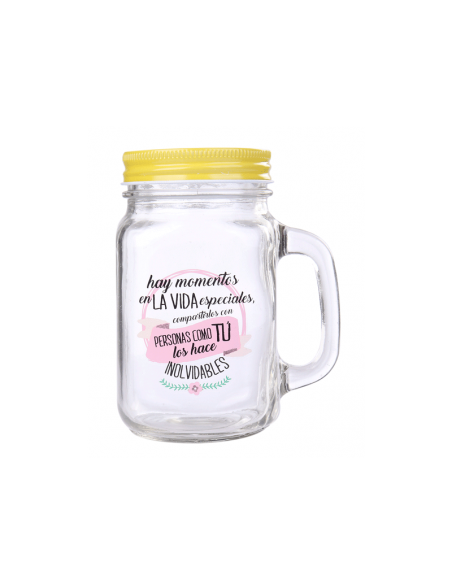 Jarra de Cristal "Momentos Especiales" - Amarilla