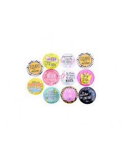 Lote 11 Chapas Frases Boda