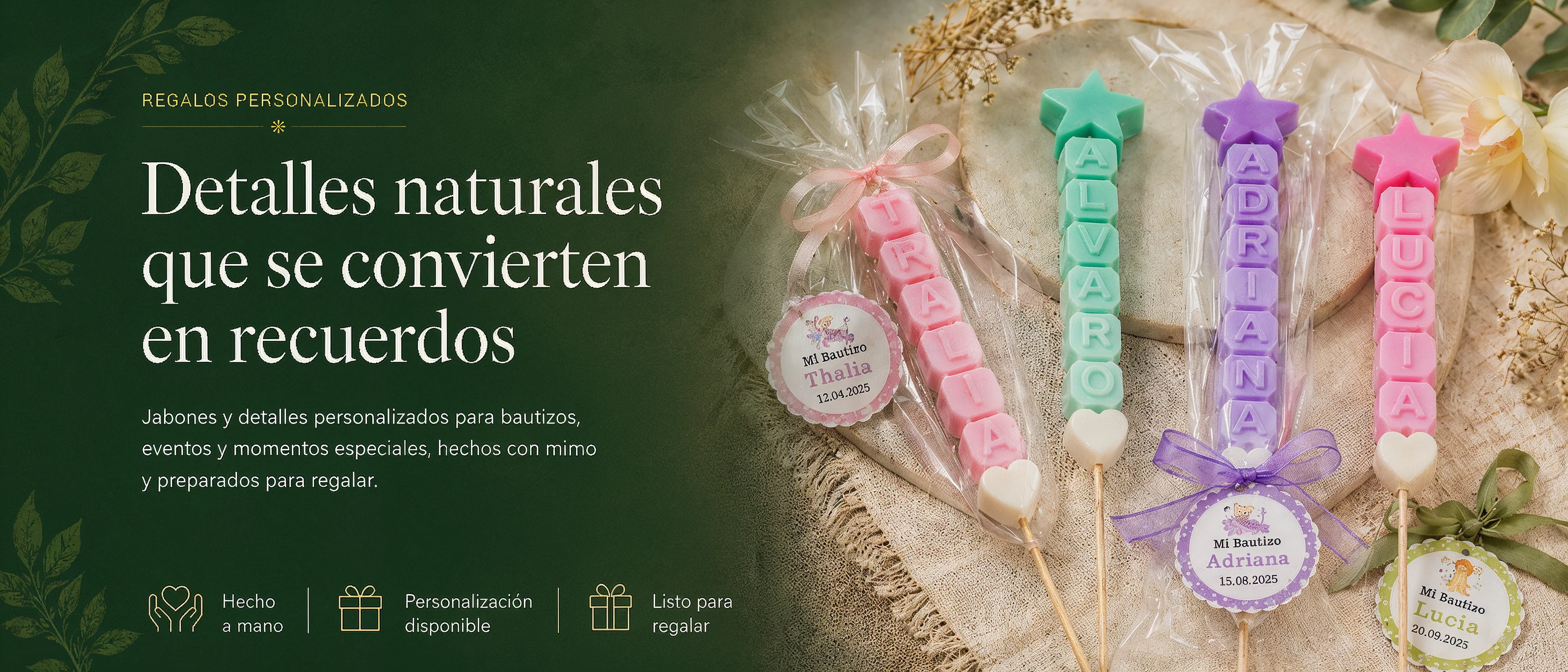 RegaloNatural — Detalles naturales que se convierten en recuerdos